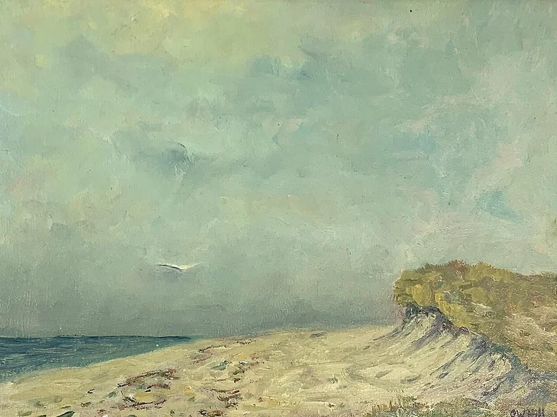 1824-Charles Hill - Scena di spiaggia